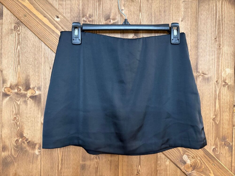 Abercrombie & Fitch Women’s Small Black Scarlett Mini Skort Skirt Shorts(9385)